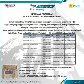 Cegah Virus Corona, PLN Imbau Pelanggan Bayar Listrik Online