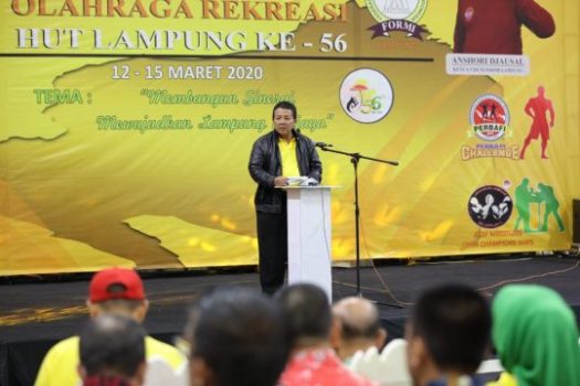 HUT ke-56 Lampung, Pemprov Gelar Festival Olahraga Rekreasi