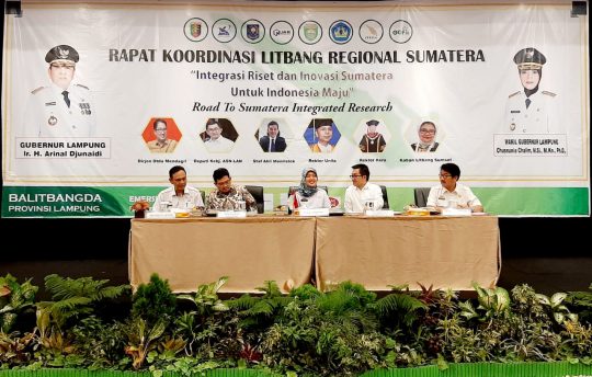 Balitbangda Lampung Gelar Rakor Litbang Regional Sumatera