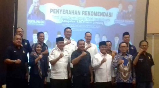Pilkada Serentak, Ini Calon yang Diusung Nasdem di Lima Daerah di Lampung