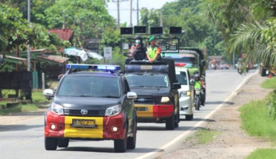 Brimob dan Koramil Gunungsugih Sosialisasikan Pencegahan Virus Corona