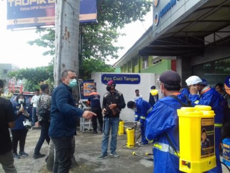 Nasdem Lampung Bagikan 5.000 Botol ‘Hand Sanitizer’
