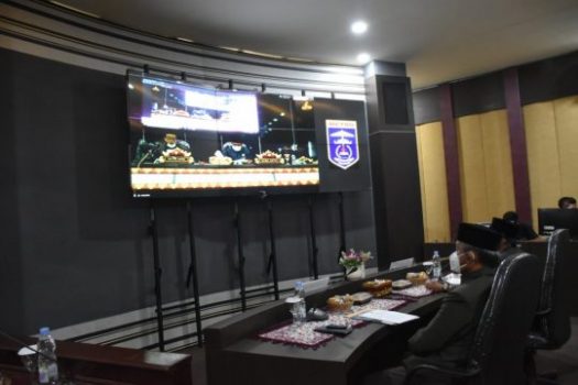 DPRD Kota Metro Gelar Rapat Paripurna Lewat Video Conference