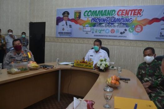 Gubernur Lampung Lakukan Rapat Koordinasi Pembatasan Sosial Berskala Besar