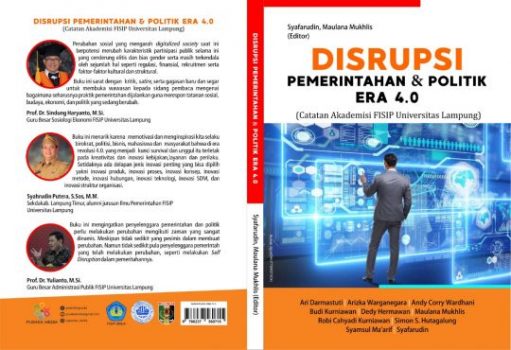 FISIP Unila Gelar Diskusi Online-Peluncuran Buku ”Disrupsi Pemerintahan dan Politik Era 4.0”