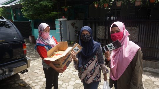 Peringati HUT ke-25, Mitra Bentala Bagikan Masker