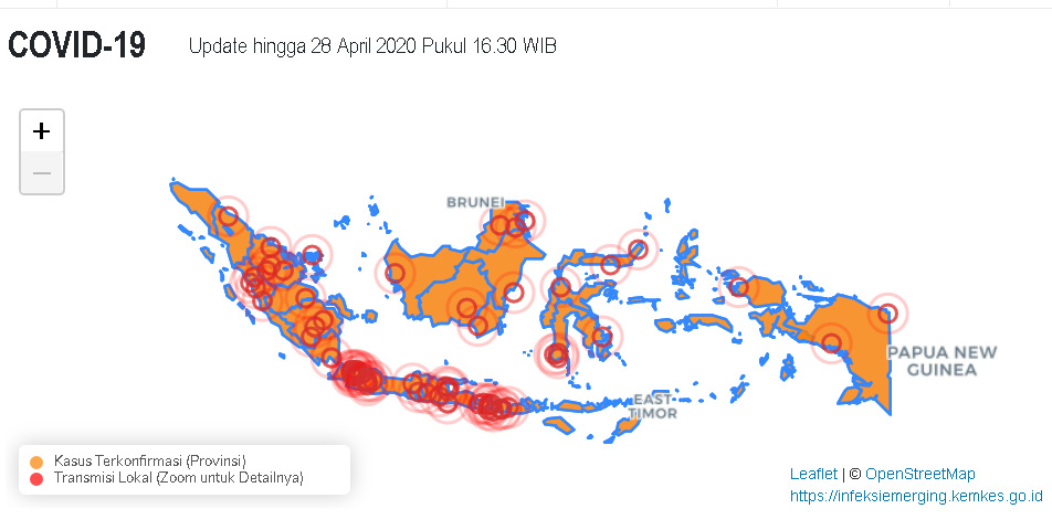 Kemenkes Sebut Kota Bandarlampung Termasuk Zona Merah Covid-19
