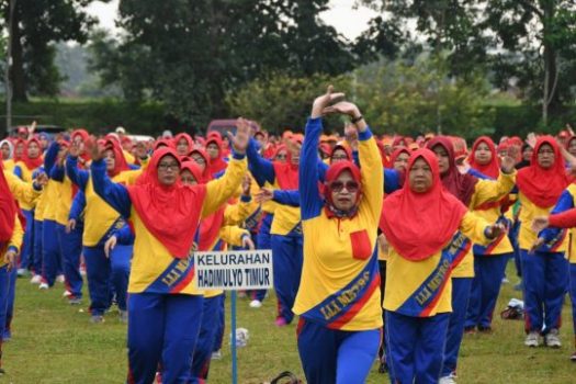 Pemkot Metro Gelar Senam LLI di Lapangan Sumbersari