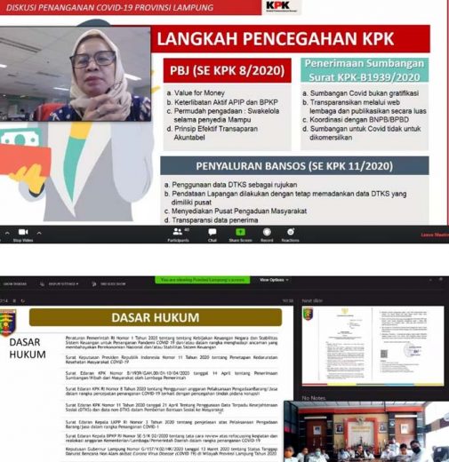 KPK Awasi Penggunaan Dana Penanganan Covid-19 di Lampung