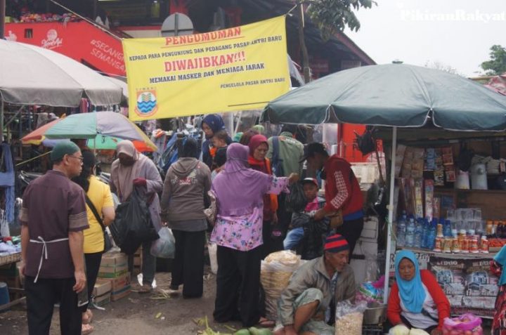 Dua Pedagang Positif Corona, Pemkot Cimahi Tutup Pasar Antri
