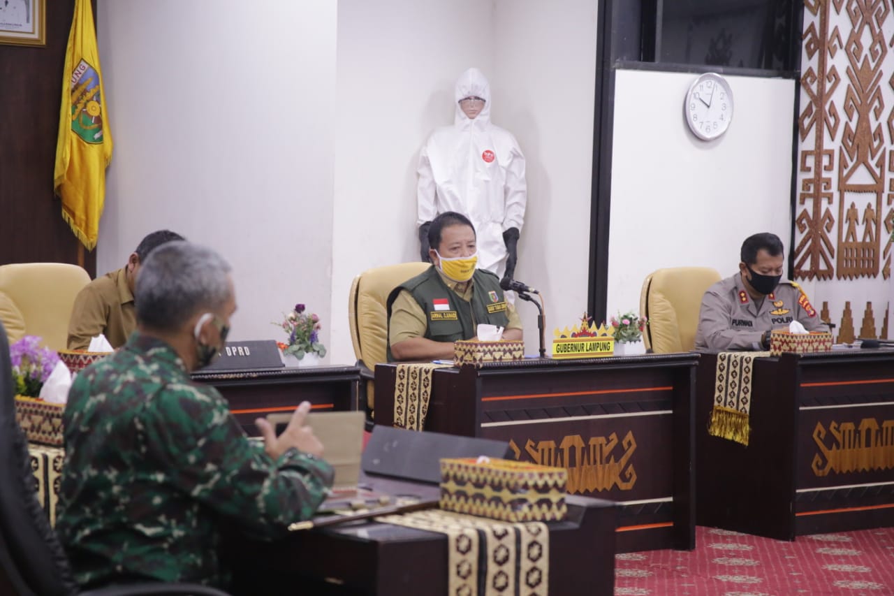 Gubernur Arinal Ambil Sejumlah Kebijakan agar Bandarlampung  Kembali Jadi Zona Hijau