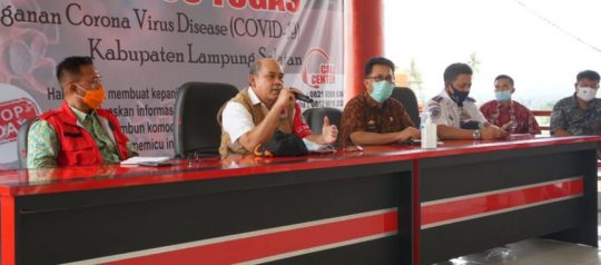 Pantau Penanganan Covid-19, Narahubung BNPB Kunjungi Lampung Selatan