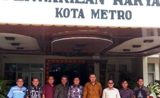 DPRD Kota Metro Sambut Kunjungan Anggota DPRD Kabupaten Pali