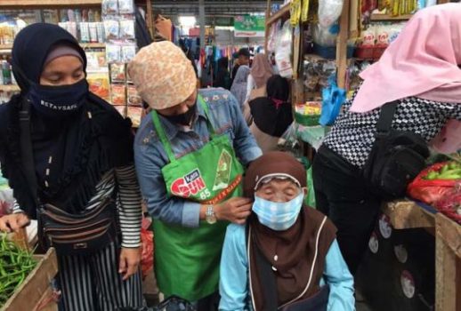 Ini Cara PD Pasar Tapis Berseri Bandarlampung Antisipasi Penyebaran Virus Corona