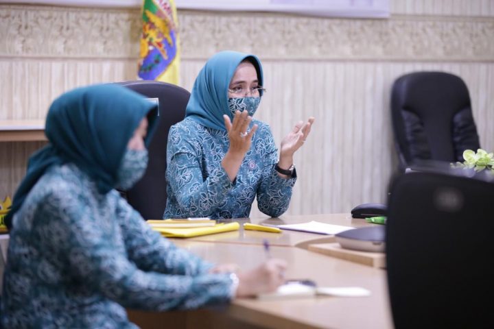 Riana Arinal Apresiasi TP PKK Kabupaten/Kota Tangani Covid-19