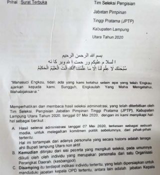 Mahasiswa, Pemuda, dan Akademisi Lampura Kritik Dugaan Kecurangan Lelang Jabatan