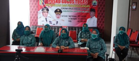 Ketua TP PKK Lampung Apresiasi Peran Aktif Winarni Dalam Tangani Covid-19