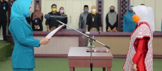 Winarni Dilantik Sebagai Ketua TP PKK dan Ketua Dekranasda Lampung Selatan