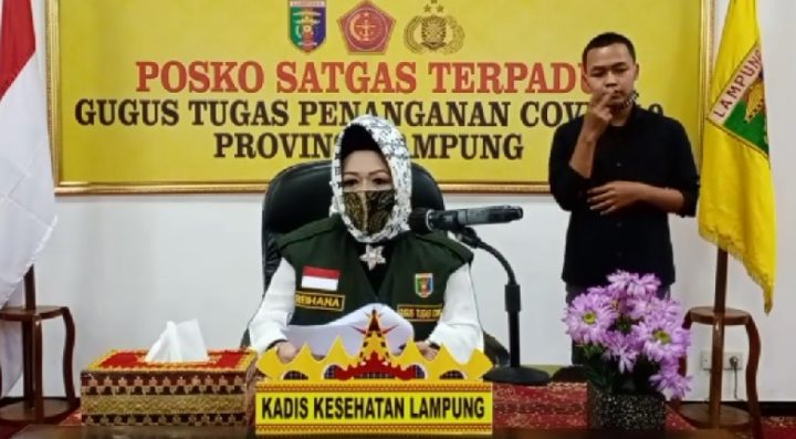 Dua Hari Pasien Baru Covid-19 di Lampung tidak Bertambah, Pasien Sembuh Tambah Satu