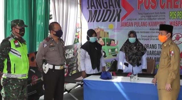 Budi Utomo Tinjau ‘Check Point’ dan Pos Pengamanan di Lampung Utara