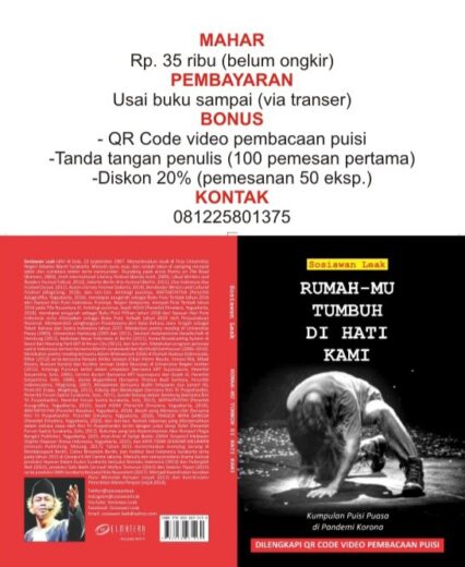 Buku Puisi ‘Rumah-Mu Tumbuh di Hati Kami’ Karya Sosiawan Leak Siap Terbit