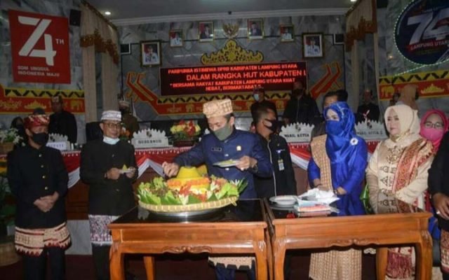 Imbas Covid-19, Perayaan HUT ke-74 Lampung Utara Digelar Sederhana