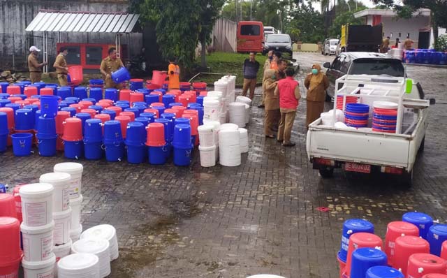 Gugus Tugas Covid-19 Lamsel Distribusikan Bantuan Logistik ke Semua Desa