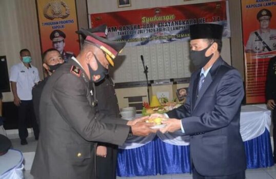 HUT Bhayangkara, Ini Harapan Kapolres Lampung Utara