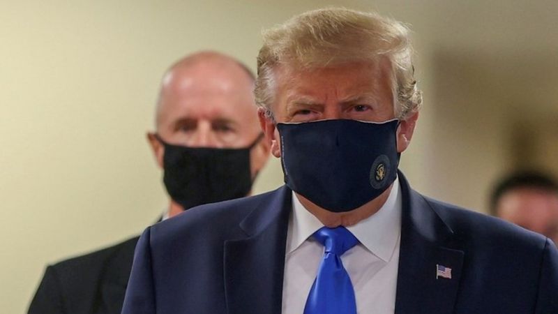 Presiden Donald Trump Akhirnya Pakai Masker