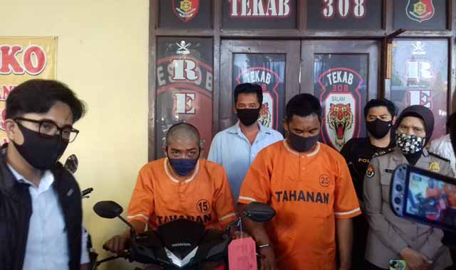 Dua Penjambret HP di Sukarame Dibekuk Polisi