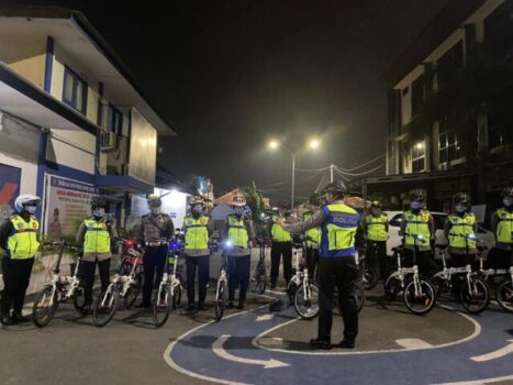 Satlantas Polresta Bandarlampung Tertibkan Pesepeda di Jalur Khusus