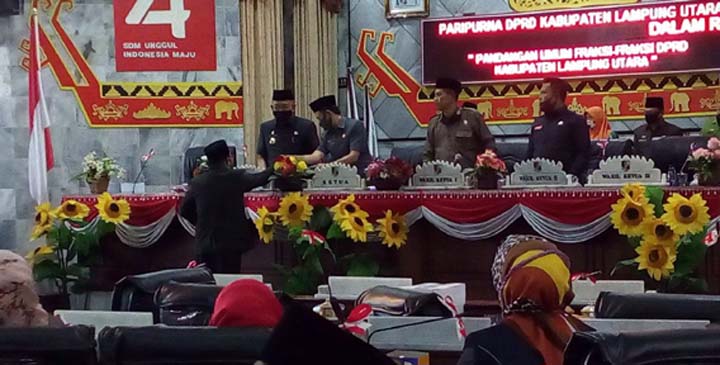 Laporan Pertanggungjawaban APBD Lampura 2019, Tiga Fraksi Bungkam