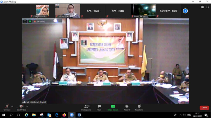 Evaluasi Program Pencegahan Korupsi, KPK Rakor Dengan Pemda Lampung