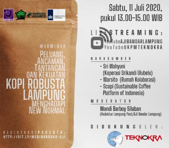 RuKo dan AJI Bandarlampung Gelar Webinar Kopi dan Perhutanan Sosial