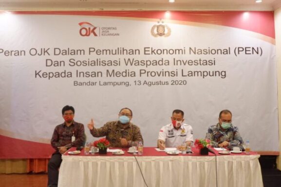 OJK Lampung Hentikan 160 Entitas Investasi Ilegal