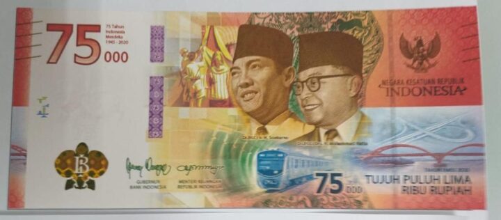 Ini Penampakan Uang Pecahan Baru Rp75 Ribu Edisi Khusus HUT ke-75 RI