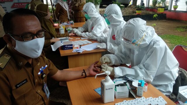 Hasil Rapid Test 267 Pegawai Pemkot Bandarlampung Semuanya Nonreaktif