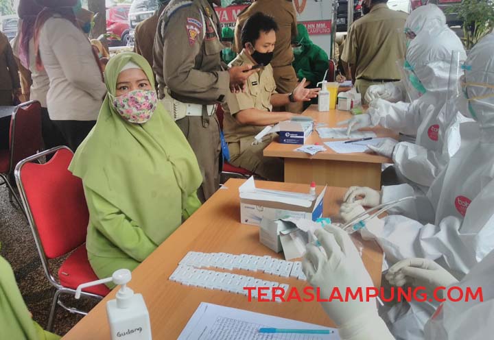 Satu Pejabat Positif Covid-19, 200 Pegawai Pemkot Bandarlampung Di-“rapid test”
