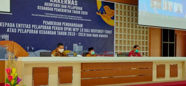 Raih WTP 10 Kali Berturut-turut, Pemkot Bandarlampung Raih Penghargaan dari Menteri Keuangan