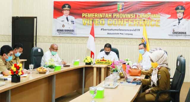 Pemulihan Ekonomi, Gubernur Lampung Ikuti Pengarahan Presiden Jokowi