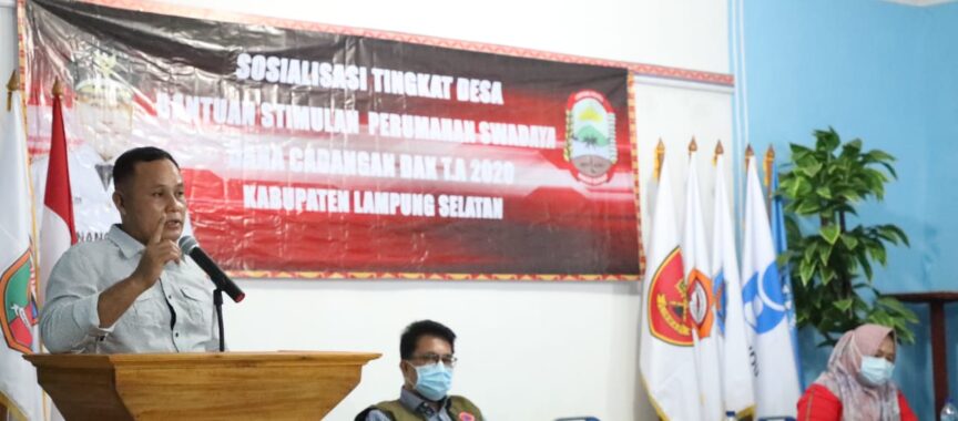 Pemkab Lamsel Sosialisasikan Bantuan Stimulan Perumahan Swadaya