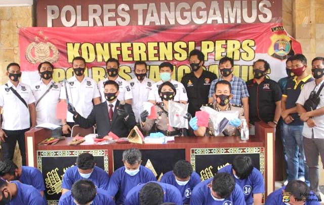 Operasi Sikat, Polres Tanggamus Ungkap 18 Kasus dan Ringkus 26 Tersangka