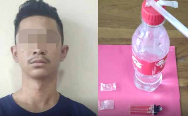 Gerebek Rumah di Desa Bumisari Natar, Polisi Tangkap Pemakai Sabu