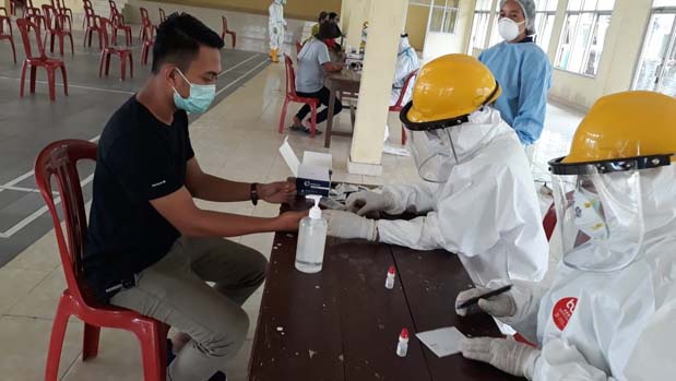 Rapid Test Massal di Sidomulyo Lamsel, Satu Orang Hasilnya Reaktif
