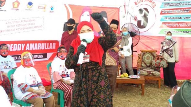 Pilkada Bandarlampung, Eva Dwiana Ajak Tolak Politik Uang