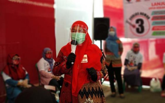Kampanye di Kelurahan Surabaya, Eva Janjikan Air Bersih