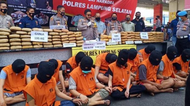Dua Bulan Terakhir, Polres Lamsel Amankan Puluhan Kilogram Sabu dan Ganja