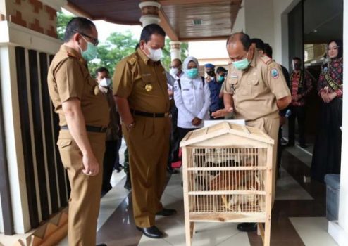 Kunker di Lamsel, Gubernur Lampung Serahkan Bantuan Puluhan Ribu Ternak Unggas