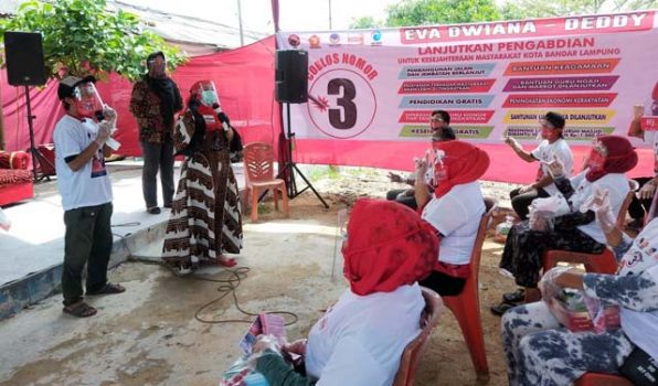 Kampanye di Way Tataan, Ini Cara Eva Dwiana Tingkatkan Ekonomi Kelas Menengah