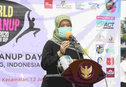 World Cleanup Day 2020, Wagub Lampung Pimpin Bersihkan Sampah